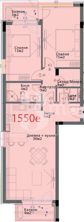 Продава просторен, тристаен апартамент в кв. Модерно предградие - 0