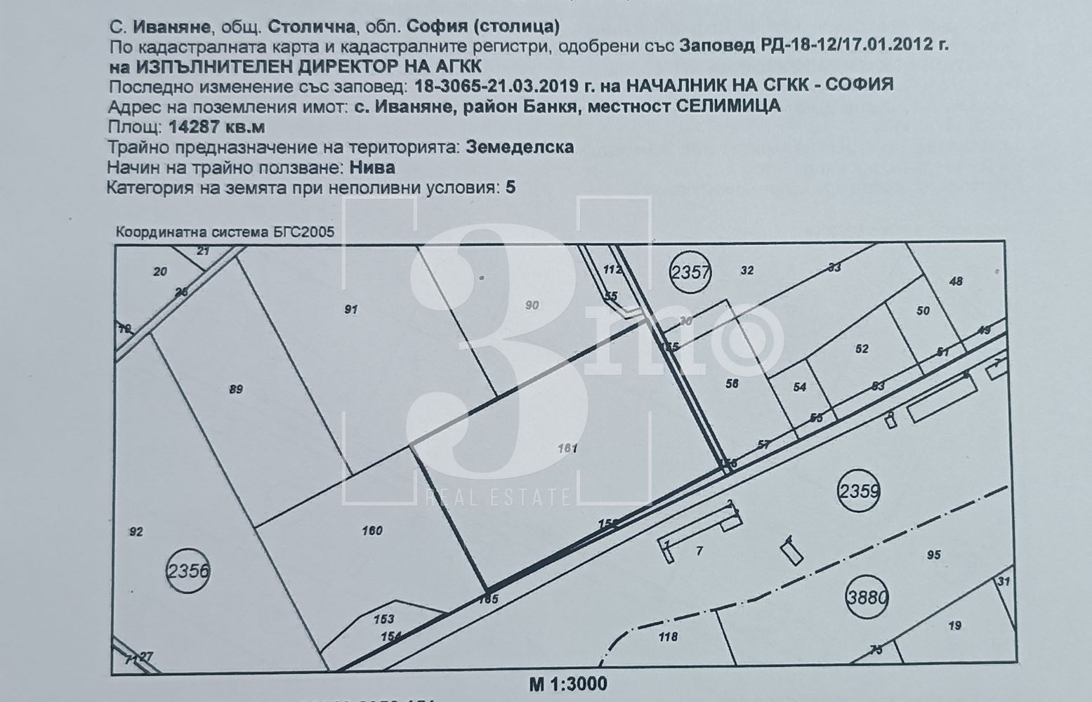 ИНВЕСТИЦИОНЕН ПАРЦЕЛ С ЛИЦЕ НА ГЛАВЕН ПЪТ – с. Иваняне - 0